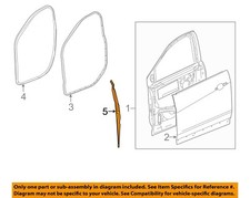 GM OEM 17-25 XT5 Front Door Door Components-Front W'strip 23198124