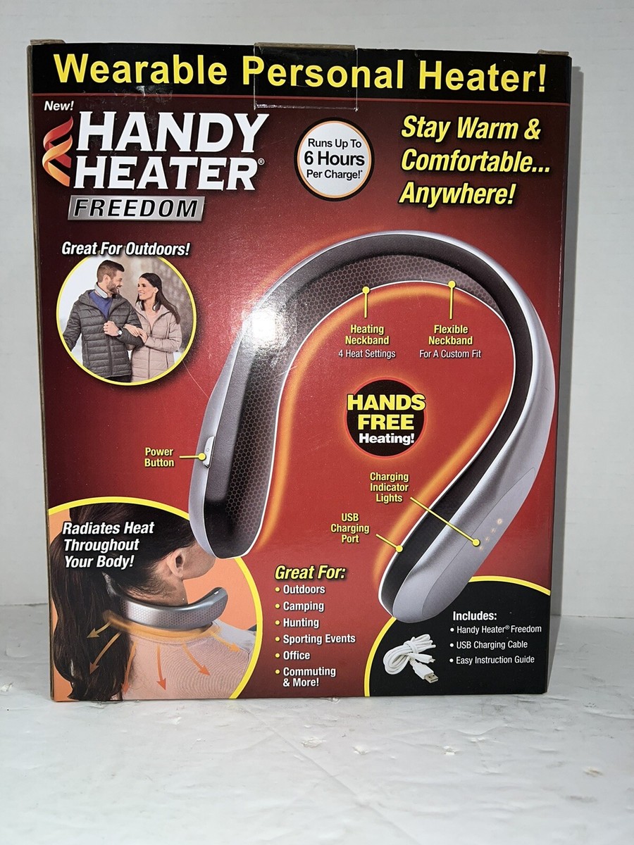 Ontel Handy Heater Freedom Neck Wearable Personal Heater ,Runs Up To 6  Hours | eBay