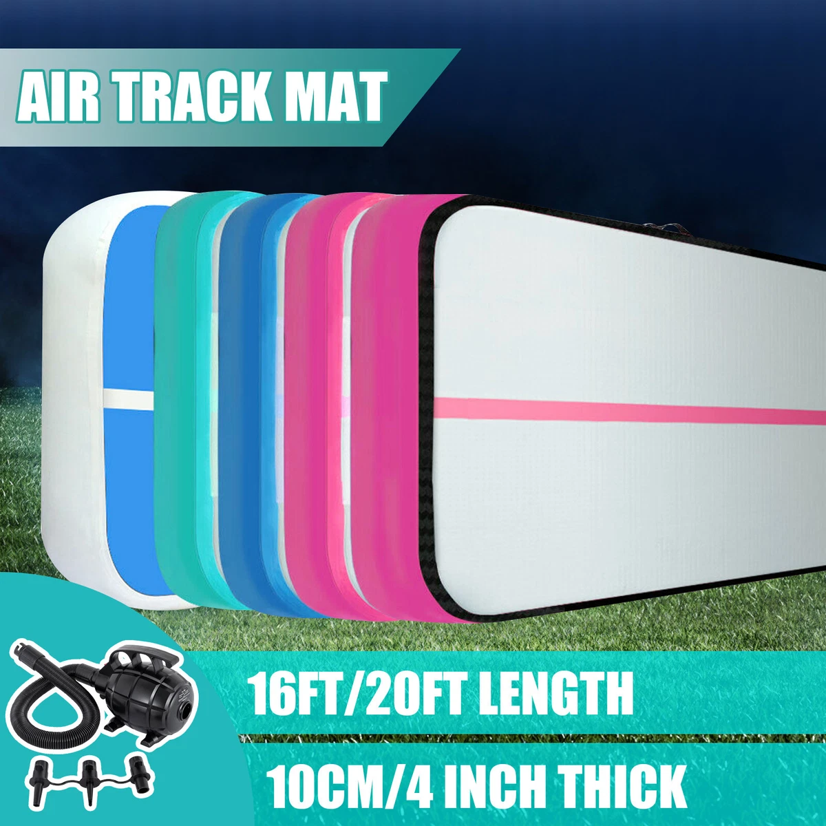 VEVOR Air Track 16Ft 20FT Inflatable Airtrack Tumbling Gymnastics