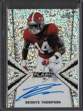 2019 Leaf Metal Flash DEIONTE THOMPSON Silver Prismatic Auto RC Cardinals S