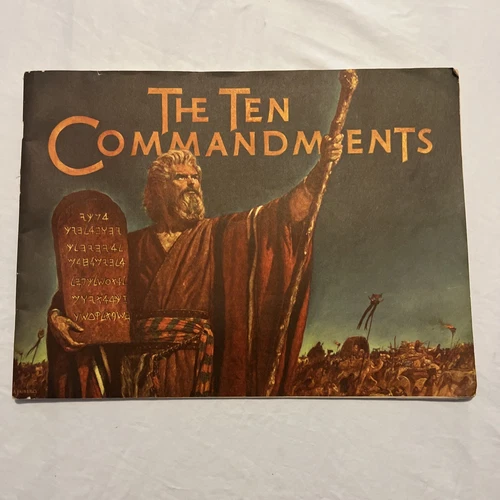 Original THE TEN COMMANDMENTS Movie Souvenir Program 1956 Art by Arnold Friberg