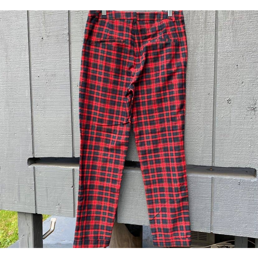 Graded Goods H\u0026M Red/Green Plaid Pants 