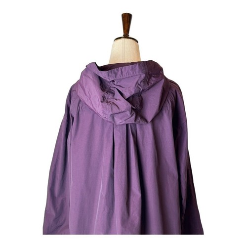Chaqueta cortavientos ligera Eileen Fisher para mujer pequeña púrpura con capucha cremallera completa - Imagen 5 de 12