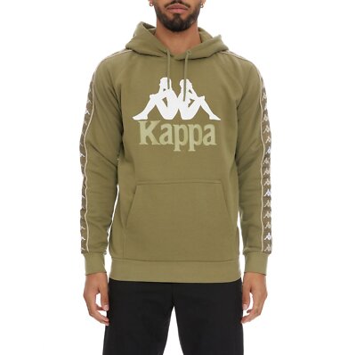 Kappa Men's 222 Banda Hurtado 3 Pullover Hoodie Olive Green 311E1TW-A5K Medium