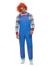 Chucky Mens Fancy Dress Evil Doll Toy Childs Play Adult Halloween Costume Outfit