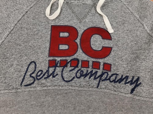 Best Company Vintage Hoodie Olmes Carretti Gray Size M Tip Top - Picture 4 of 8