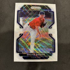2022 Panini Prizm - Tier II White Wave Prizm #192 Shane Bieber