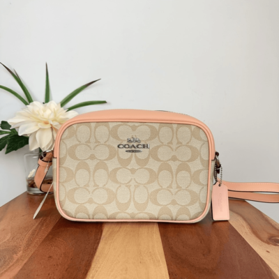 バッグ Coach Jamie Camera Bag Leather Beige NWT Coach Jamie Camera Bag In Signature Canvas | eBay