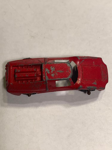 Vintage TootsieToy Fiat Abarth Toy Car Red 2 1/2" Long USA Free Shipping #4A - Picture 7 of 10