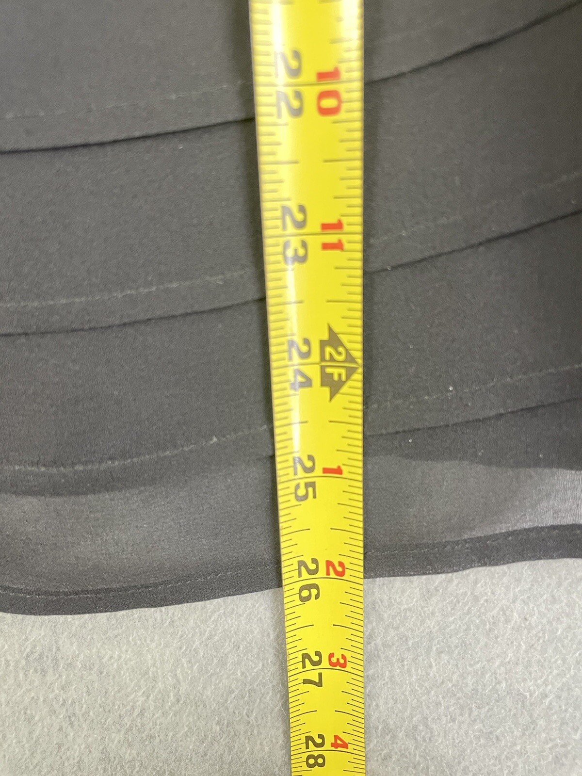 Talbots Sz 6 Sheer Blouse Tiers Black Long Sleeve Button Back *No lining*