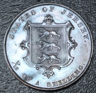 1858 STATES OF JERSEY - 1/13 SHILLING - COPPER - Queen Victoria