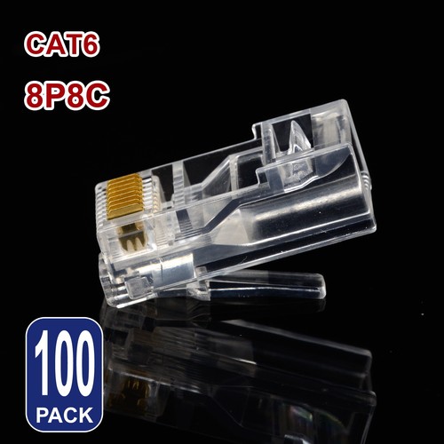 Cat6 RJ45 Ends Connector Modular Plug Lan Network Ethernet Cable UTP Cat5e Kit - Picture 6 of 7