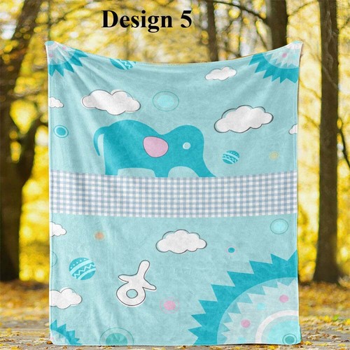 Dog Wolf Dolphin Fish Flamingo Flannel Bedspread Sofa Throw Blanket Holiday Gift - Picture 13 of 15
