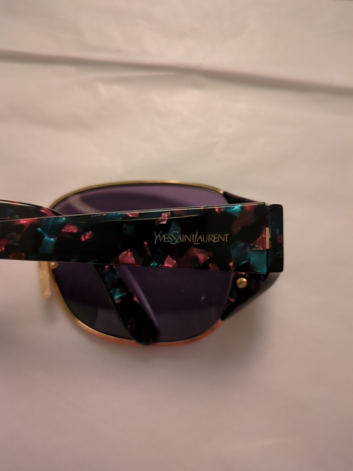 Occhiali da sole Yves Saint Laurent vintage made in Italy tartaruga