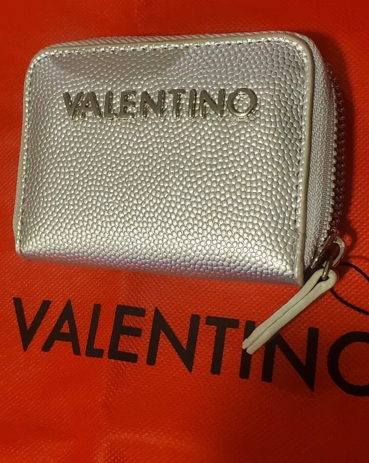 Mario Valentino Divina Clutch, Silver (Argento) : : Fashion