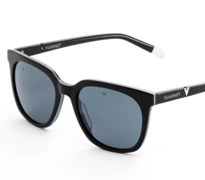 Vuarnet Sunglasses VL200800010622 VL2008 DISTRICT 2008 Black + Blue Polar PLZD