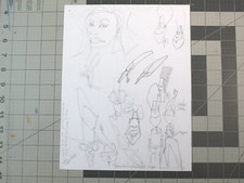 vtg 1990s rap hip hop -  Original art Joe Buck concept characters style sheet 8B