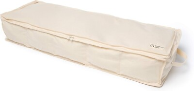 #ad 2 x Northern Olive Organic Cotton Underbed Storage Shoes Ikea Narrow Shelf $200 $50.00