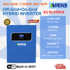 11KW Inverter Solare Ibrido On-Grid+Off-Grid 2*MPPT 160A 500V 48V Pure Sine Wave
