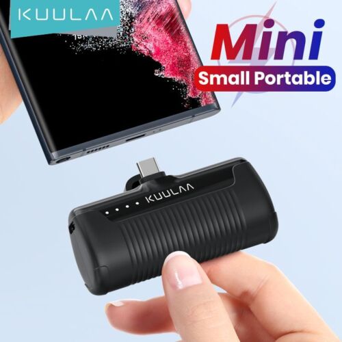 Mini Power Bank 4500mAh Portable Charger External Battery iPhone 15/14/13/12 Pro - Picture 1 of 21