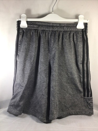 Adidas Shorts Size XL (18/20) Gray & Black Side Stripes - Picture 2 of 4
