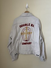 RRL Double RL Ralph Lauren Sateen Trucker Jacket Western Cowboy Stone XXL