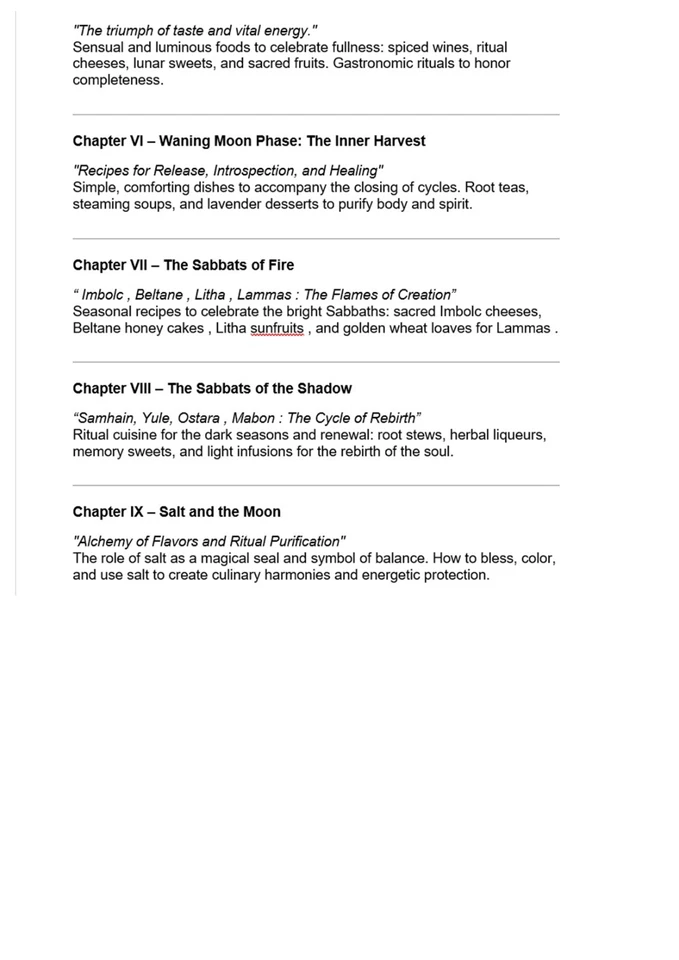 Esoteric Book Magic Grimoire Lunar Banquet Kitchen Cooking Recipes Pagan Witch - Image 2 of 4