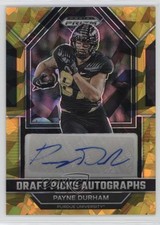 2023 Panini Prizm Draft Picks Gold Ice Payne Durham #DPA-PAD Auto 0in6