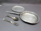 VINTAGE WW1 1918 U.S. MILITARY MESS KIT W/ US FORK & SPOON - T.J.W.B. M. CO.  — photo 1
