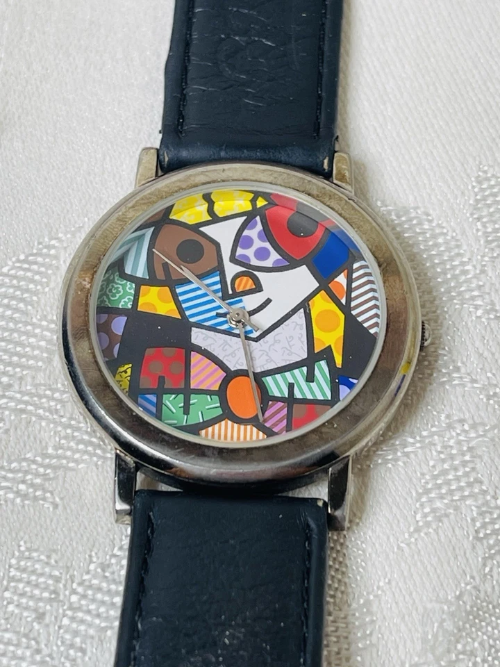 Reloj de arte neopop ROMERO BRITTO “Big Eyes” 1993 vintage 464/1500 ¡Funciona muy bien! Foto 4 de 4