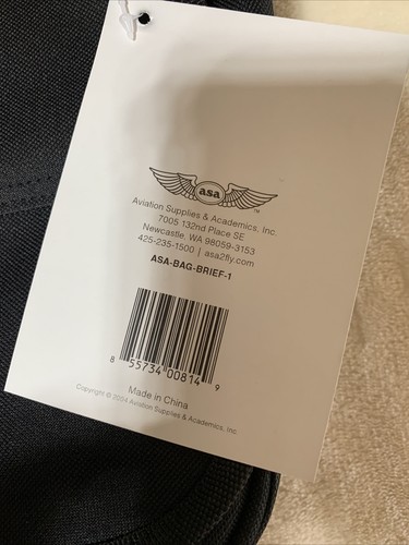 New With Tag ASA Pilot Bag Brief-1 BRAND NEW WITH  STRAP Low Price See Photos - Foto 3 di 8