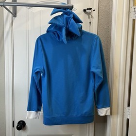 Sonic The Hedgehog Boys Full Zip Hooded Jacket Blue Size L Costume Halloween