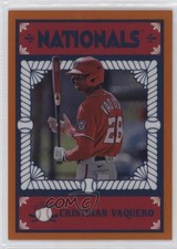 2023 Bowman Chrome Ascensions Orange Refractor 12/25 Cristhian Vaquero v9t