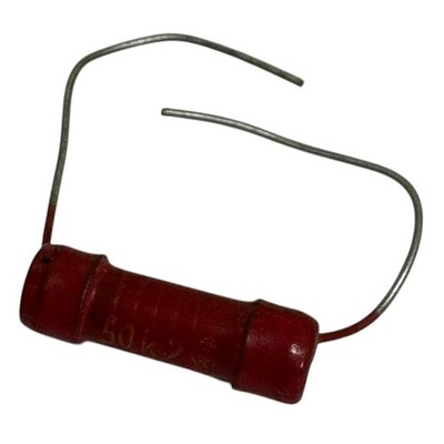 Siemens Power Wirewound Carbon Resistor 50Kohm 50K 0.5W 2% 16x5.25mm