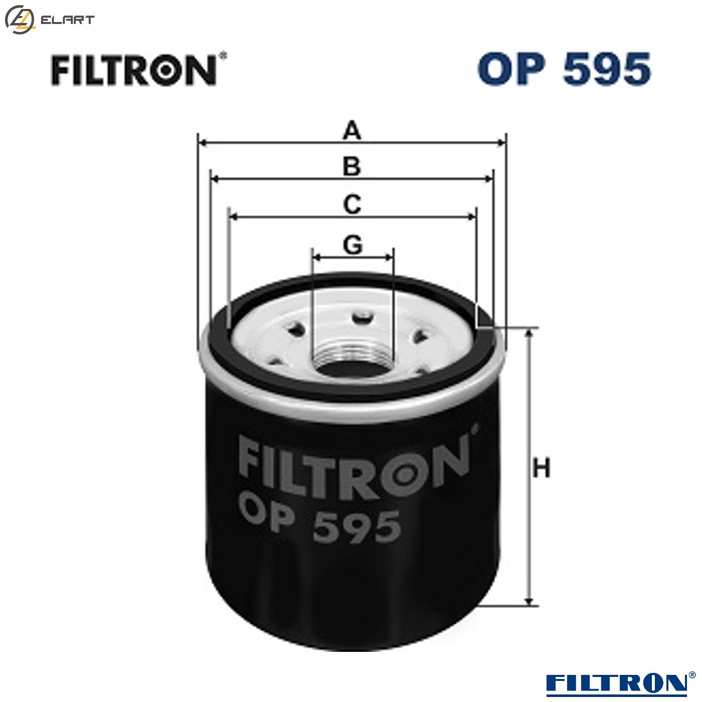OIL FILTER OP 595 FOR MITSUBISHI INFINITI FX/SUV EX QX50/II QX70 I30 G/35 G35