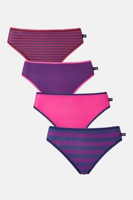 British Boxershorts Bamboo Collection Cherry Pie Slips mit hohem Bein 4er-Pack 50 % sparen