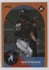 2022 Bowman Chrome Ascensions Orange Refractor 14/25 Kahlil Watson #BA-4 12wc