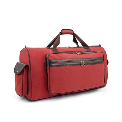 Barton Battle Bag Premium Duffle Drum Hardware Bag, 32'' x 10'' x 16'', Brick Red