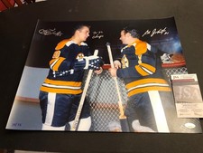 JSA KEN HODGE & EDDIE JOHNSTON Inscribed Autographed  16x20 Photo Signed 697