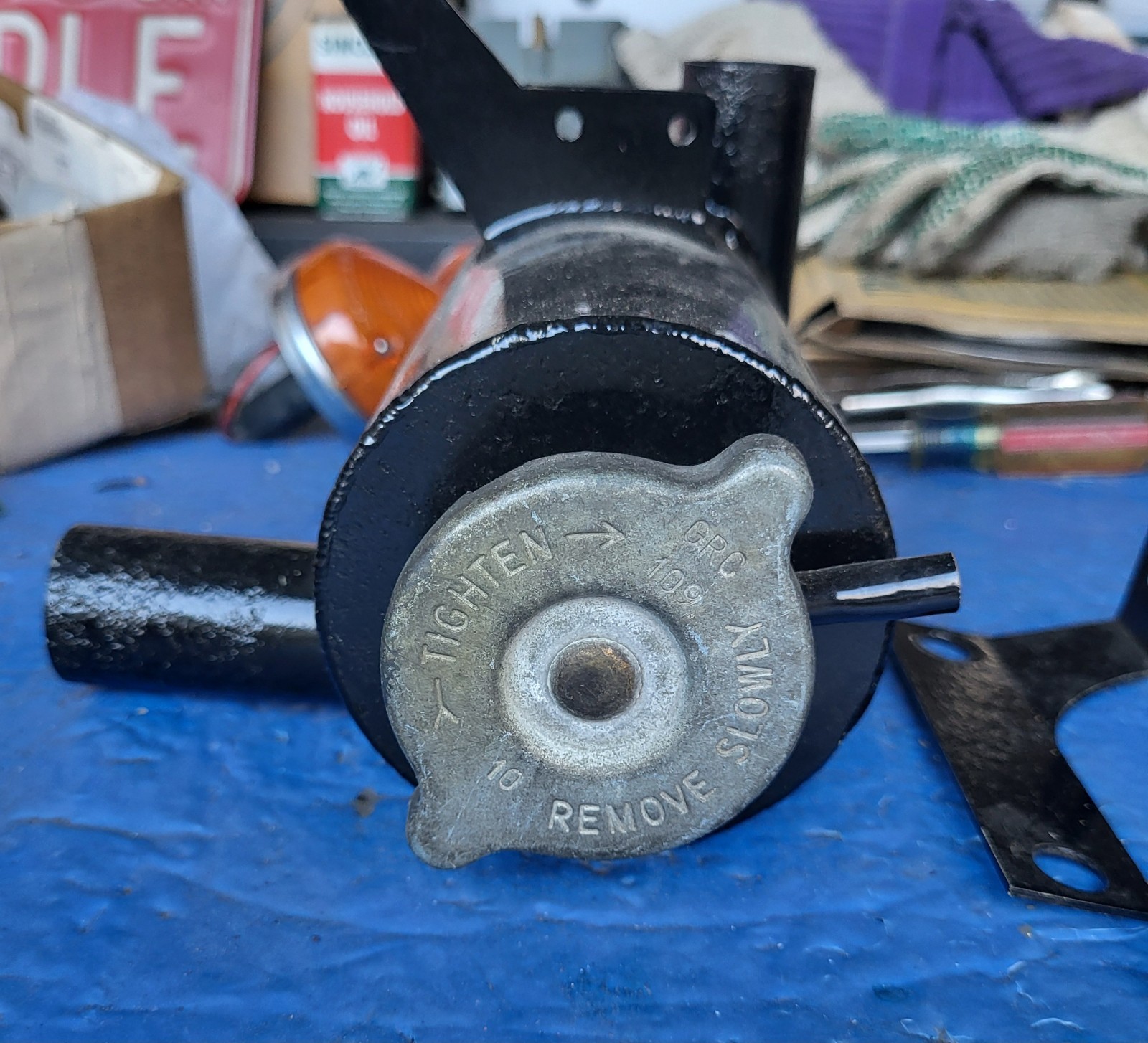 ORIGINAL  FACTORY LOTUS EUROPA S2 RADIATOR COOLING EXPANSION TANK