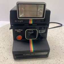 Vintage Polaroid One Step Land Camera W/Q-Light Flash Untested For Parts