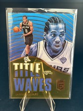 GOLD SSP KAWHI! 21-22 Donruss Elite Title Waves #15 Spurs **CONDITION CHECK PICS