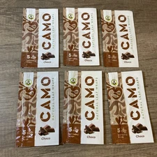 Camo Natural Leaf Wraps Choco Self Rolling Herbal Wraps (6 Packs/30 Sheets)