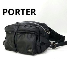 Free shipping good condition PORTER Tanker body bag shoulder bag black made in J