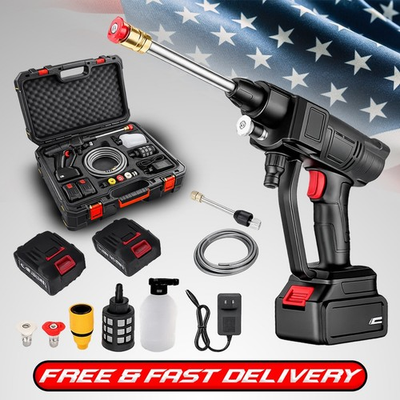 #ad Portable Cordless Electric High Pressure Water Spray Gun Car Washer Cleaner Tool $26.49