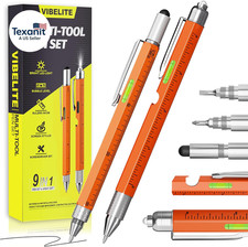 11 in 1 Multitool Pen Set with LED, Stylus, Level, Screwdriver, Flathead, Valent