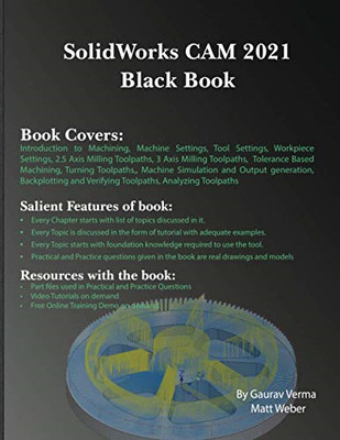 Solidworks Cam 2021 Black Book -  NEW Matt Weber, Gau 2020
