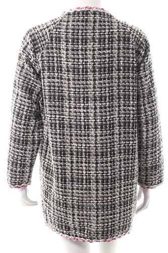 JUBYLEE Abrigo Mujeres Talla EU 38 negro-blanco-rosa elegante - Imagen 3 de 5