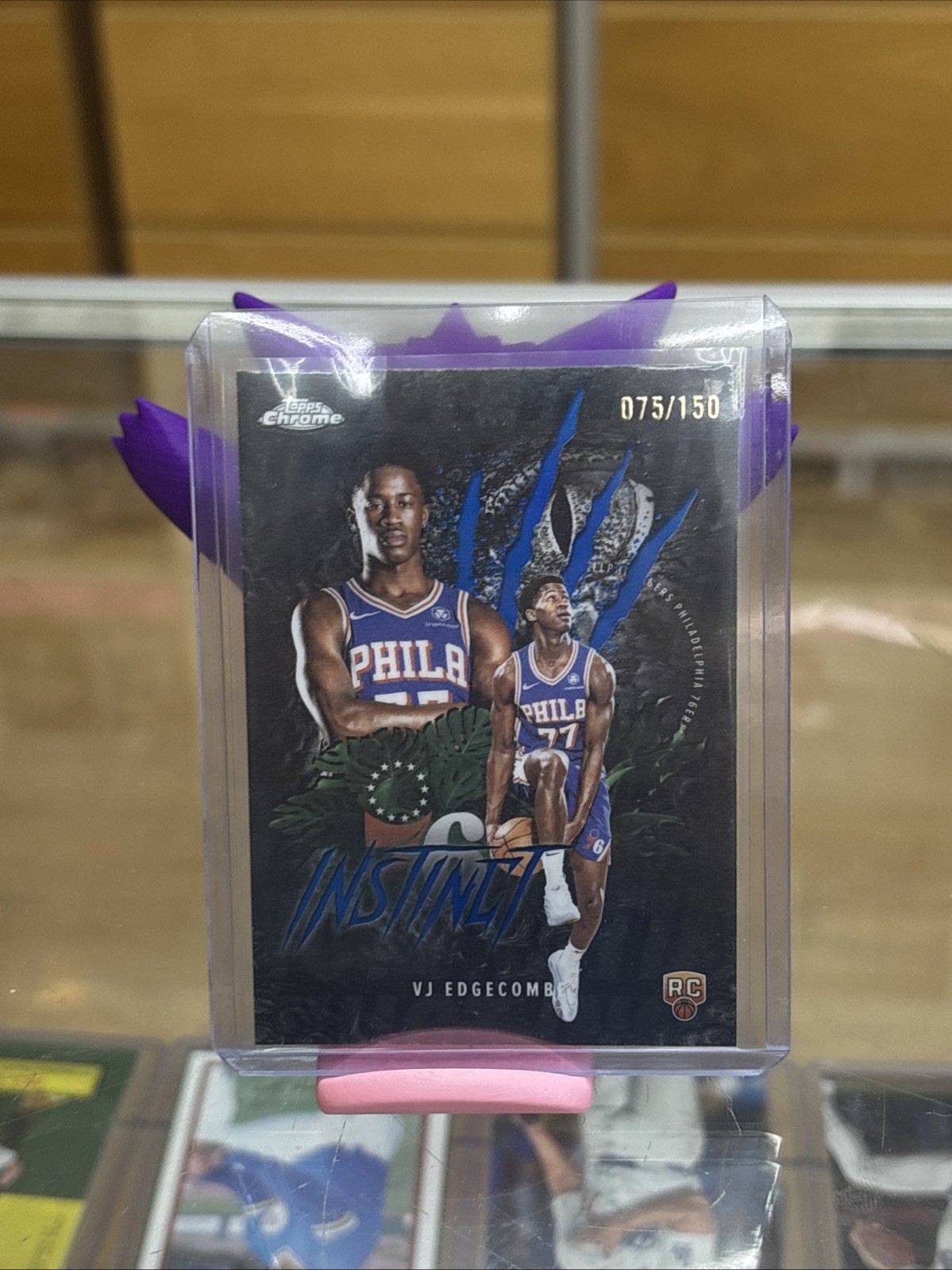 2025-26 Topps Chrome Instinct Blue Refractor /150 VJ Edgecombe #INS-13