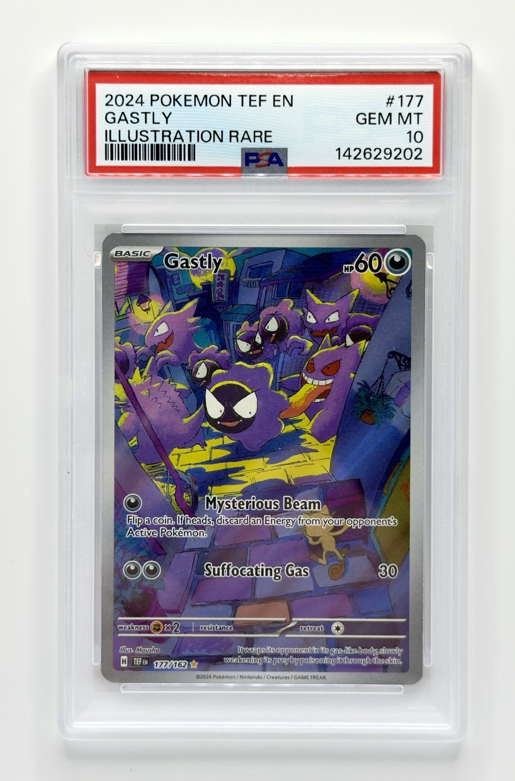 Gastly 2024 Scarlet & Violet: Temporal Forces #177/162 Illustration Rare Price Guide - Sports Card Investor Gastly 2024 Scarlet & Violet: Temporal Forces #177/162 Illustration Rare Price Guide - Sports Card Investor